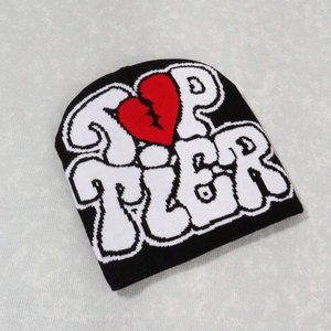 1pc Unisex Top Tier Pattern Jacquard Knitted Hat Available in Black!